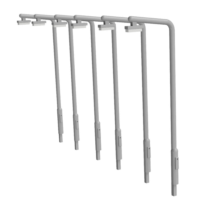 Single Sided Street Lamps - N Gauge (Pack of 6)
