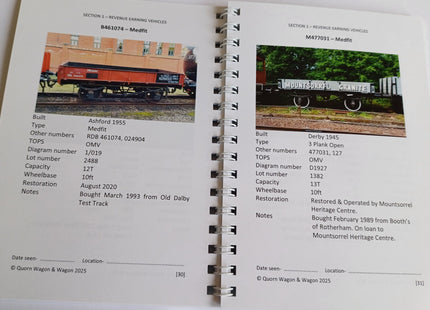 Pocket Stockbook (2025) of the Quorn Wagon and Wagon Group at the GCR