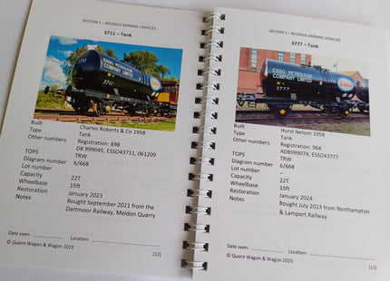 Pocket Stockbook (2025) of the Quorn Wagon and Wagon Group at the GCR