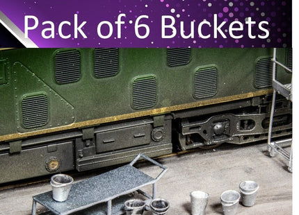Buckets - TT:120 Scale (Pack of 6)