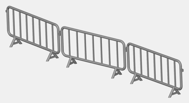 Pedestrian Safety Barriers - OO Gauge (8 Pieces)