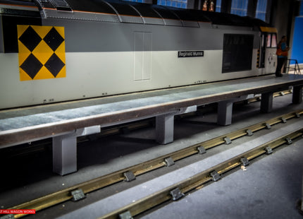 Concrete Depot Access Platforms Including Pipework & Steps (480mm Total length) - OO Gauge
