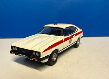 OO Gauge - Oxford Diecast Ford Capri MK III Merseyside Police - 1:76 Scale
