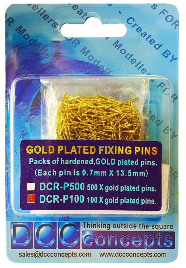 Pack of 100 Gold Plated Pins