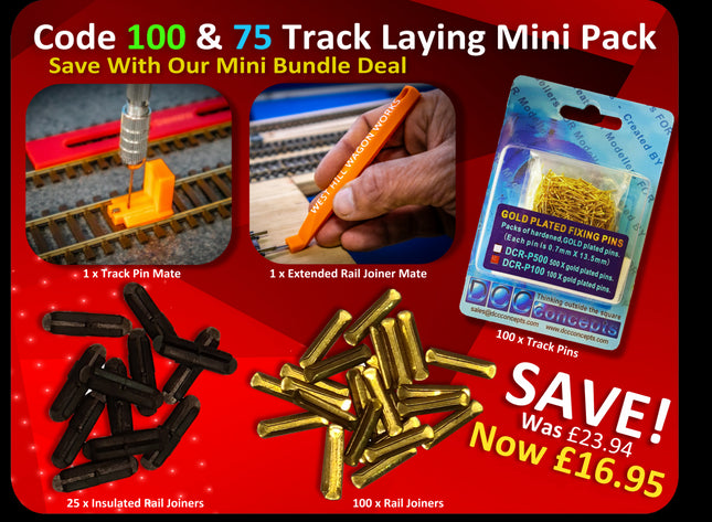 Code 75 Track Laying Mini Pack (OO Gauge)