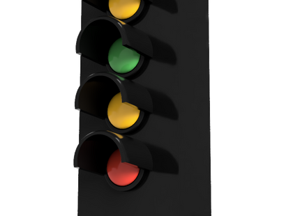 SG12 - Single Post Signal Kit with 4 Aspect Dummy Signal Head (OO Gauge)