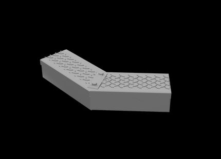GRC Cable Trunking Angle Sections - TT:120 Scale (Pack of 4)