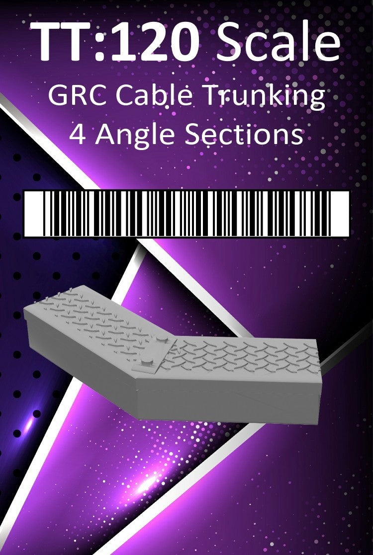 GRC Cable Trunking Angle Sections - TT:120 Scale (Pack of 4) – West ...