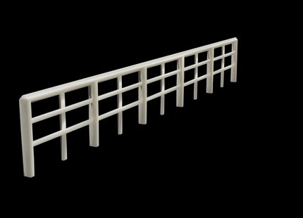 White Wooden Lineside Fencing OO Gauge (Pack of 3 sections)