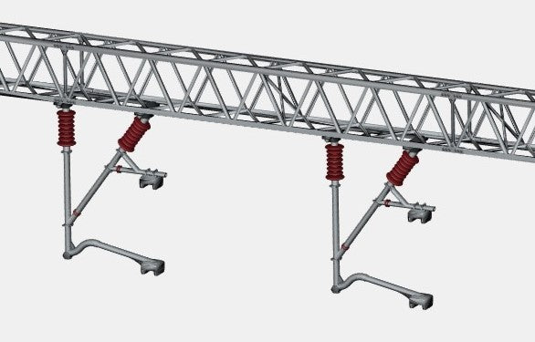 E16-26 - Mk1 OHLE Type C Registration Arms / Catenary Wire Supports Kit for Type C Structures (OO Gauge)
