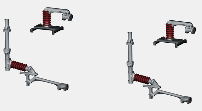 E16-36 - Mk1 OHLE Type D Registration Arms and Catenary Wire Supports Kit for Type D Structures (OO Gauge)