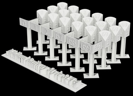 Mile posts - Midland Railway style - OO Gauge (Pack of 24)