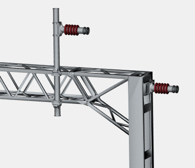 E16-37 - Mk1 OHLE Type D Return Conductor Supports for Type D Structures (OO Gauge)
