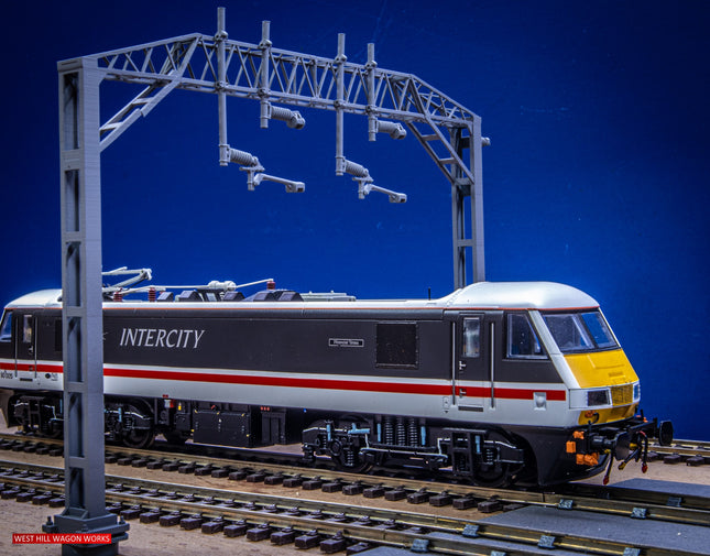 E16-1 - Mk1 OHLE Type A Structure Kit - 2 Masts with 2-Track 130mm Span (OO Gauge)