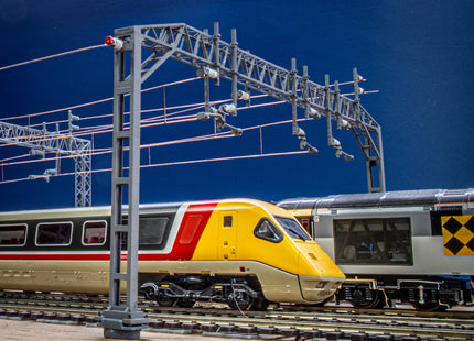 E16-2 - Mk1 OHLE Type A Structure Kit - 2 Masts with 4-Track 230mm Span (OO Gauge)