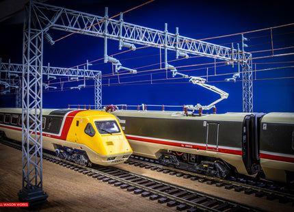 E16-12 - Mk1 OHLE Type B Structure Kit - 2 Lattice Masts with 4-Track 230mm Span (OO Gauge)