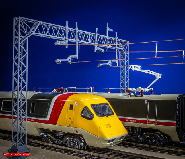 E16-11 - Mk1 OHLE Type B Structure Kit - 2 Lattice Masts with 2-Track 130mm Span (OO Gauge)