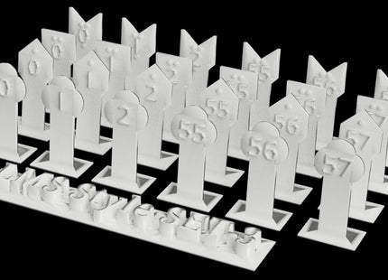 Mile posts - London Midland and Scottish Railway (LMS) style - OO Gauge (Pack of 24)