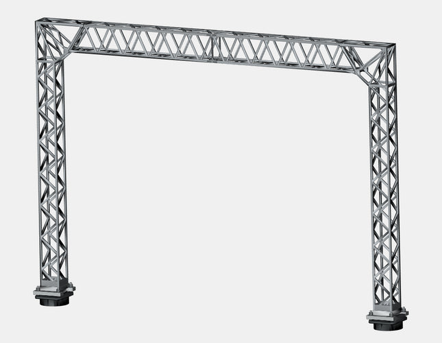 E11-11 - N-Gauge OHLE - Mk1 - Type B Lattice Structure Kit for 2-Track (75mm Span)