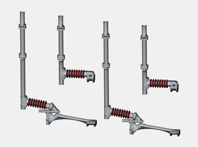E11-5 - N-Gauge OHLE - Mk1 Registration Arms and Catenary Wire Supports Kit for Type A or B Structures
