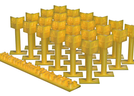 Mile posts - BR / Network Rail style - TT:120 Scale (Pack of 24)