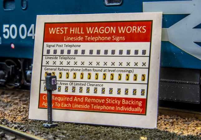 Traditional Lineside Telephones - OO Gauge (Pack of 10)