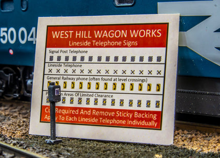 Modern Lineside Telephones - OO Gauge (Pack of 10)
