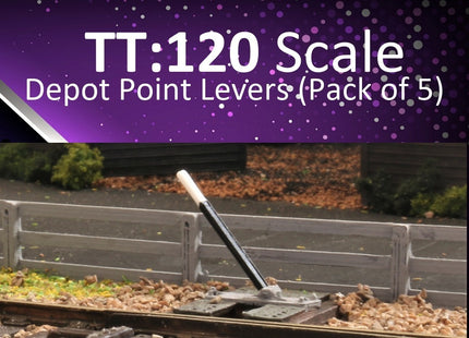 Depot Point Levers - TT:120 Scale (Pack of 5)