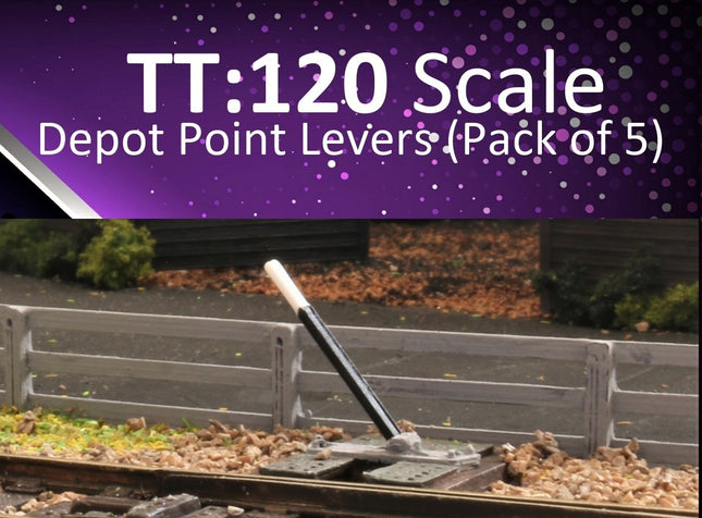 Depot Point Levers - TT:120 Scale (Pack of 5)