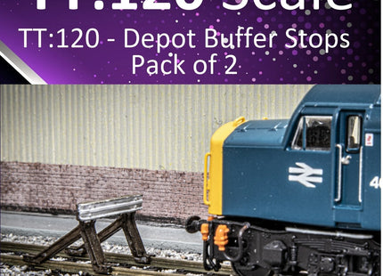 Depot Buffer Stops - TT:120 Scale (Pack of 2)