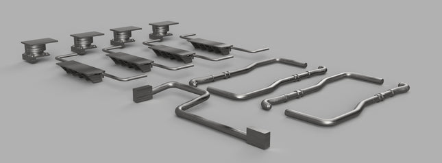 Class 44/45/46 Bogie Steam Heat Pipe Set and Bogie Detail (OO Gauge)