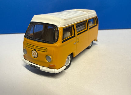 OO Gauge - Oxford Diecast Yellow/White VW Camper Closed - 1:76 Scale
