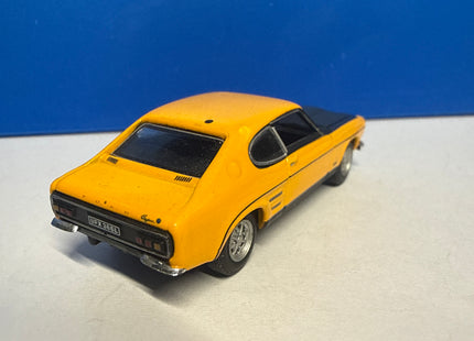 OO Gauge - FORD CAPRI RS MK1 MODEL CAR YELLOW & BLACK 1:76 SCALE CARARAMA COUPE SPORTS K8Q