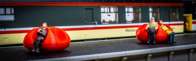 Station Seat Pods 1970s-2000s - OO Gauge (Pack of 3)