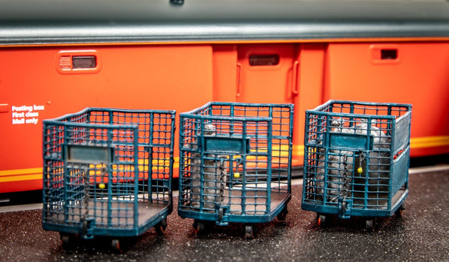 Brute Trolleys - TT:120 Scale (Pack of 3)