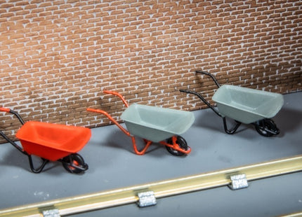 Wheel Barrows - OO Gauge (Pack of 4)
