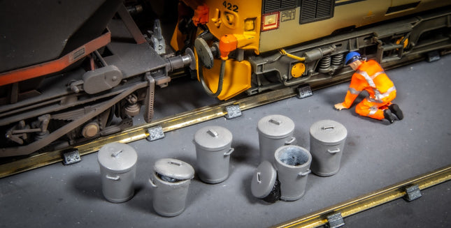 Household/Workshop Metal Waste Bins - O Gauge (Pack of 6)
