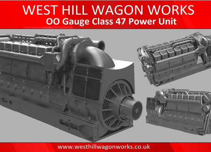 Class 47 / Brush Type 4 Detailed Power Unit - TT:120 Scale