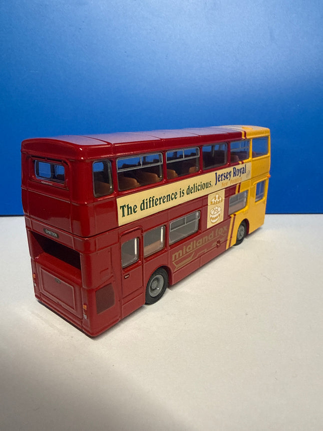 OO Gauge - EFE 25806DL DMS type Daimler Fleetline s/door d/deck bus "Midland Fox" - 1/76 Scale