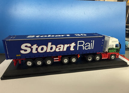 OO Gauge Stobart rail - Volvo FH Skeletal Trailer & Container • Victoria Jade • H4941