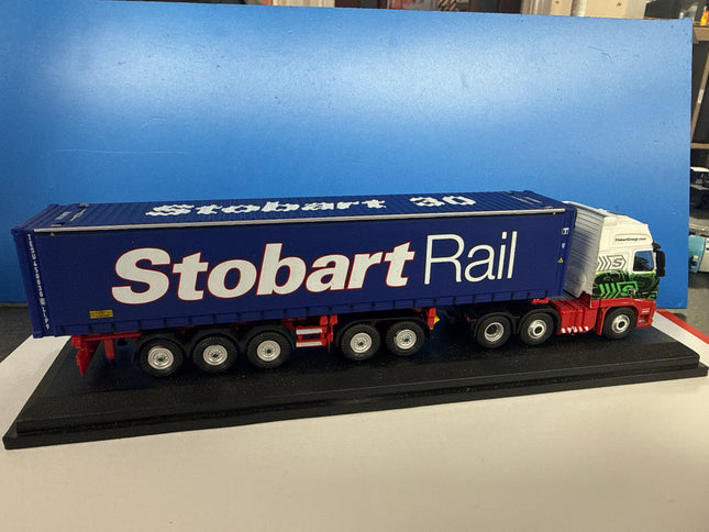 OO Gauge Stobart rail - Volvo FH Skeletal Trailer & Container • Victoria Jade • H4941