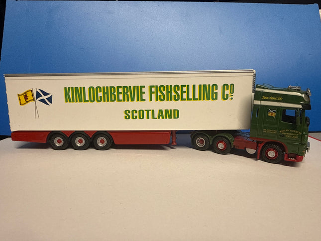 OO Gauge - DAF 105 (SS) Fridge "Kinlochbervie". Ltd Ed of 2000 - Oxford 1/76 Scale