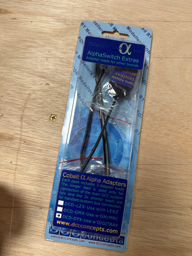 DCC Concepts Cobalt Alpha Lead DCD-DTX For Digitrax