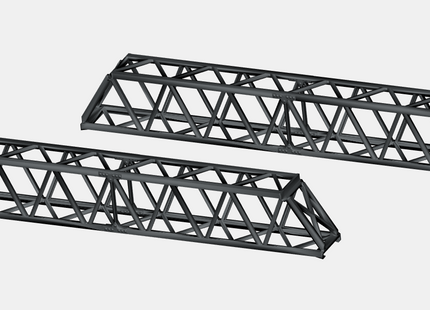 E11-10 - N-Gauge OHLE - Mk1 Additional Short 45mm Spans (Pack of 2) for Type A & B Structures