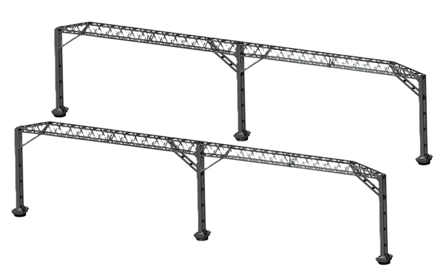 N Gauge Mk1 OHLE Type A Platform Structure Bundle Pack (Double 2-Track Structures - Pack of 2)