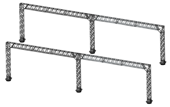 E11-31 - N Gauge Mk1 OHLE Type B Platform Structure Bundle Pack (Double 2-Track Structures - Pack of 2)