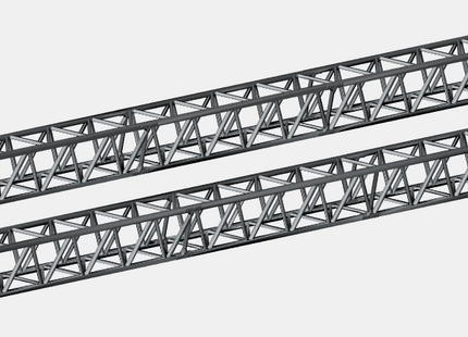 E11-9 - N-Gauge OHLE - Mk1 Additional 97mm Spans (Pack of 2) for Type B Platform Structures