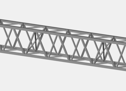 E16-18 - Mk1 OHLE 100mm Cantilever Lattice Span for Type A,B & C Structures (OO Gauge)