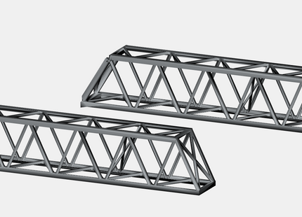E16-19 - Mk1 OHLE 55mm Cantilever Lattice Spans (Pack of 2) for Type A,B & C Structures (OO Gauge)