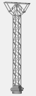 E16-20 - Mk1 OHLE Type B Mast Kit - 1 Double Sided Lattice Mast (OO Gauge)